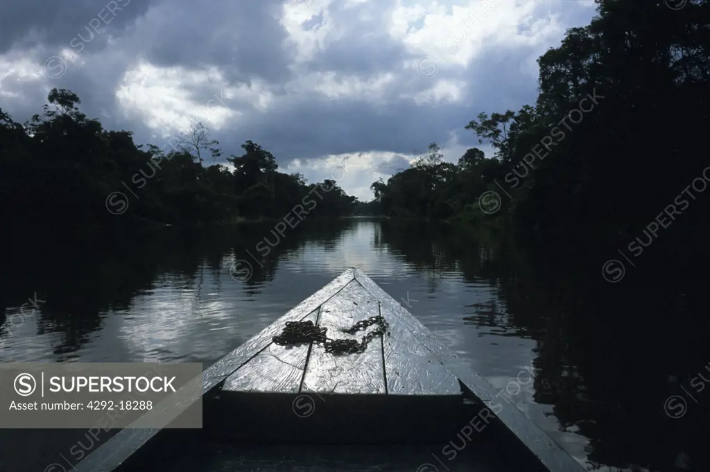 South America, Amazonas, Peru, La Libertad Village