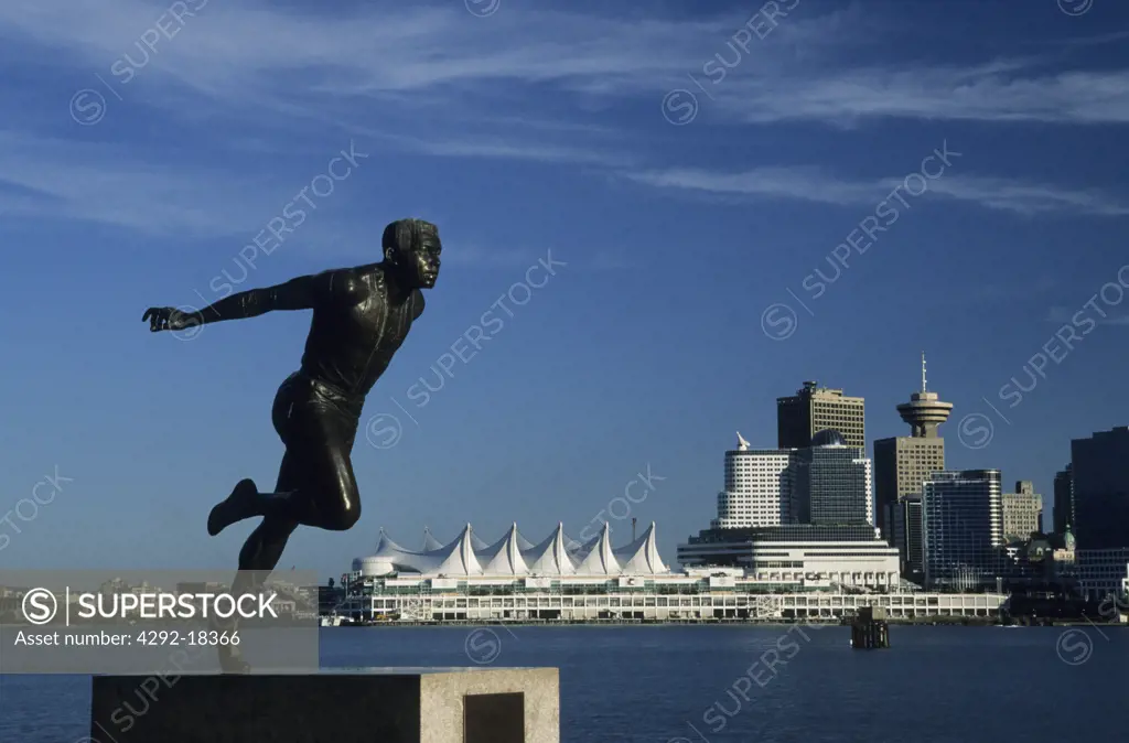 Canada, British Columbia, Vancouver, Stanley Park, Jerome Statue