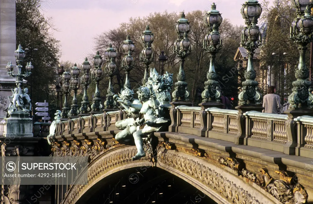 France, Paris. Pont Alexandre III