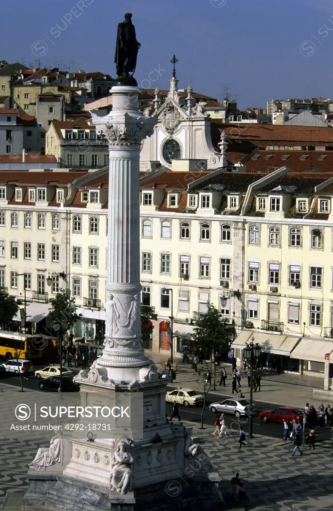 Europe, Portugal, Lisbon, Rossio Square