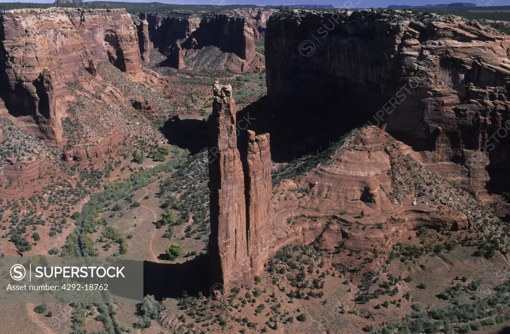 USA, Arizona, Spider Rock, Canyon De Chelly National Monument