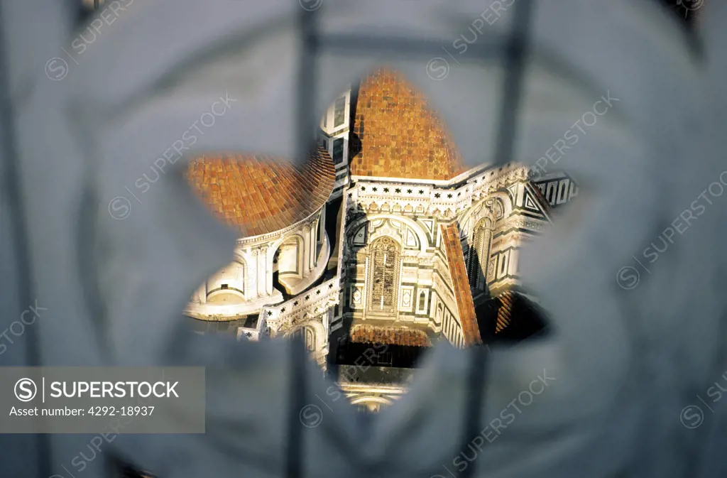 Italy, Florence, the Duomo, Giotto's bell tower