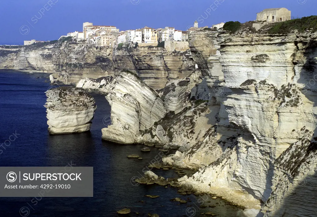 France,Corsica Island, Bonifacio the cliffs