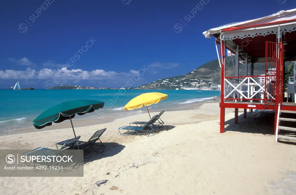 Caribbeans, Saint Martin Philipsburg, the beach