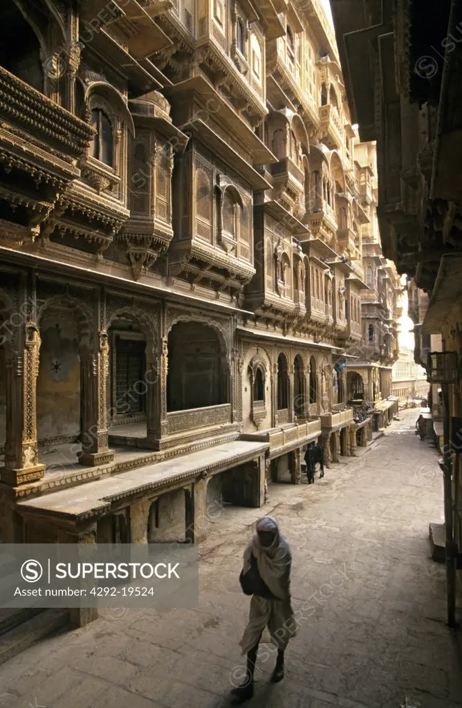 India, Rajastan, Jaisalmer. Patwonk Haveli