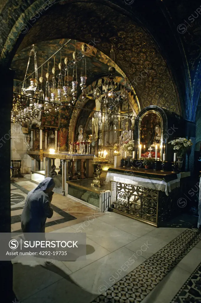 Israel, Jerusalem, Church of the Holy Sepulchre, the interior