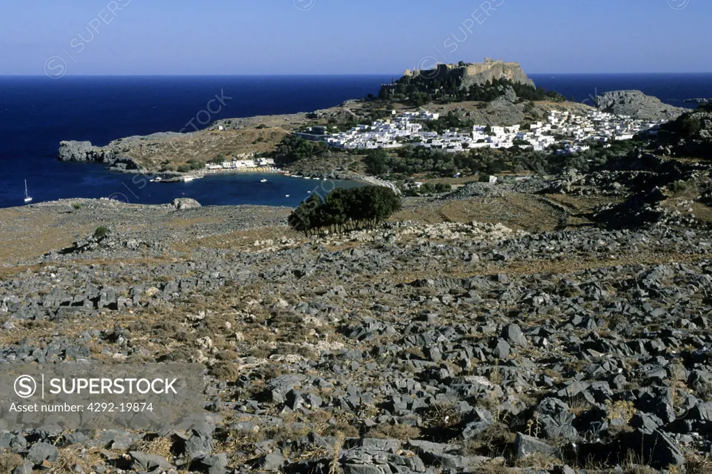 Greece, Rhodes Island, Lindos, Lindos Village