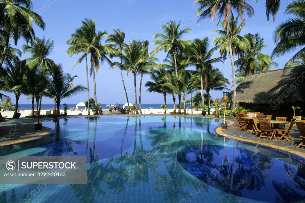 Burma, Myanmar, Ngwe Saung Beach, treasure beach hotel