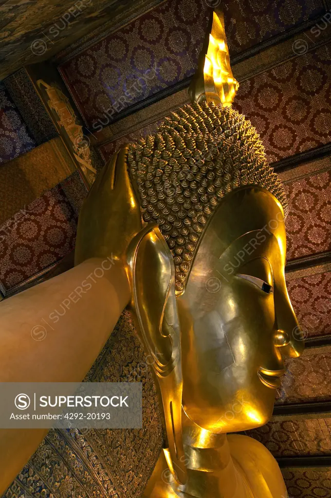 Asia, Thailand, Bangkok, Reclined Buddha temple