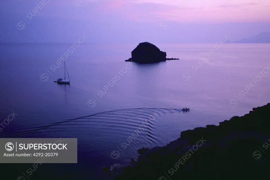 Italy, Sicily, Aeolian Islands, Salina island, Pollara coast