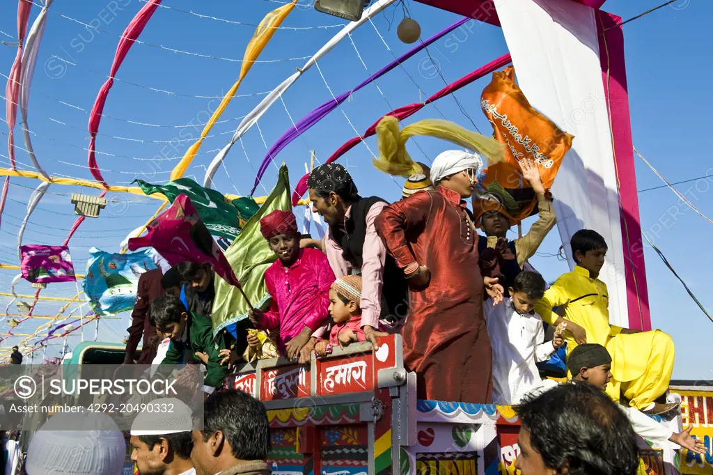 india, rajasthan, udaipur, muslim festival