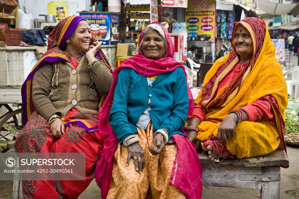 india, rajasthan, pushkar, daily life, women