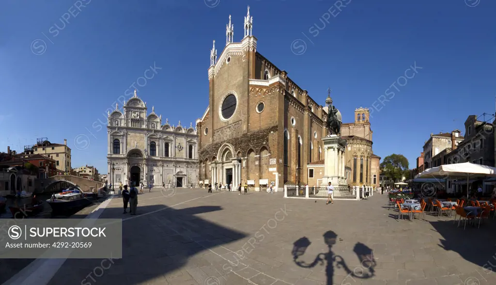 Italy, Veneto, Venice, Castello Quarter, San Giovanni e Paolo Basilica.