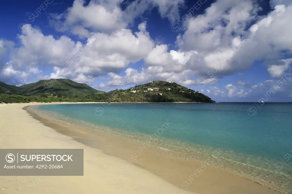 British Virgin Islands, Tortola, Beef Island, Long Bay.