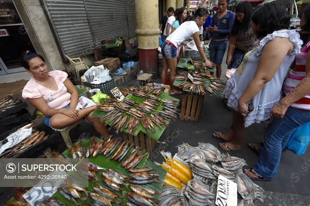 Philippines, Manila, Quiapo quarter, street market