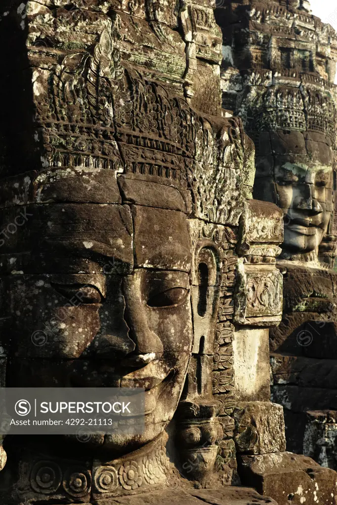 Cambodia, Siem Reap, Angkor, Bayon Buddhist Temple
