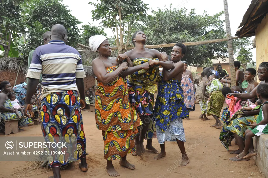 Togo, Surrounding of Lomè, woodoo cerimony