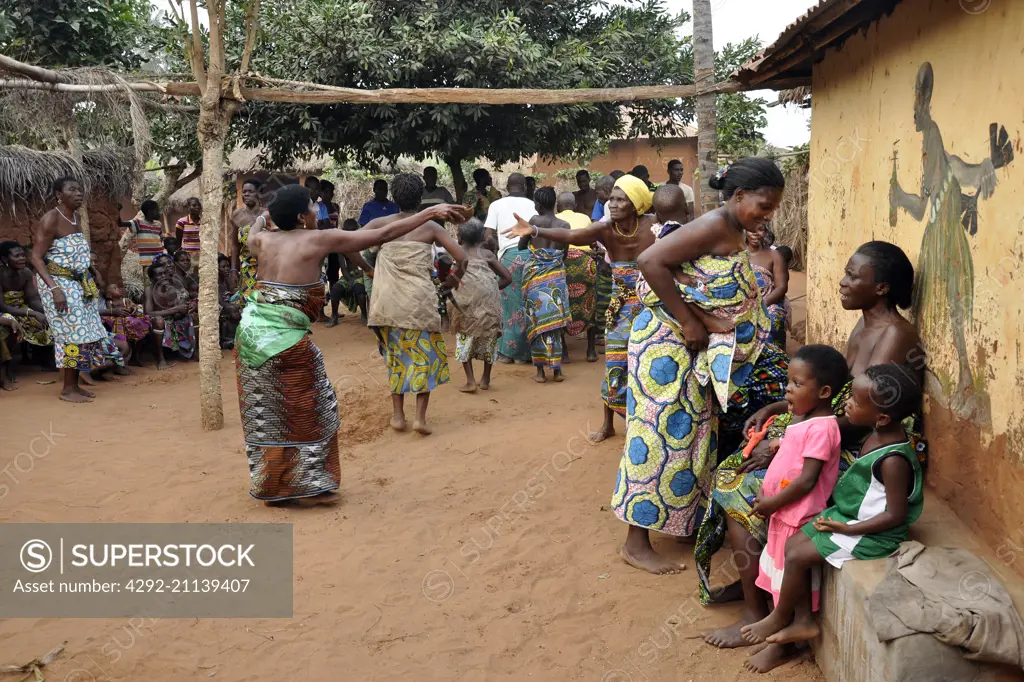 Togo, Surrounding of Lomè, woodoo cerimony