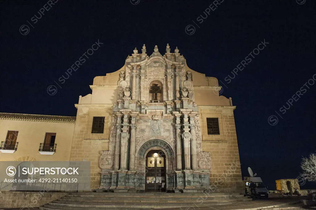 Spain, Murcia region, Caravaca de la Cruz, Alcázar de la Vera Cruz sanctuary