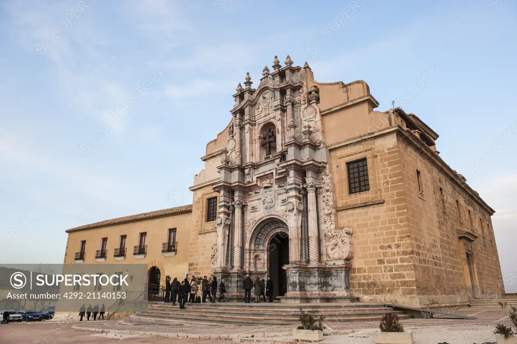 Spain, Murcia region, Caravaca de la Cruz, Alcázar de la Vera Cruz sanctuary