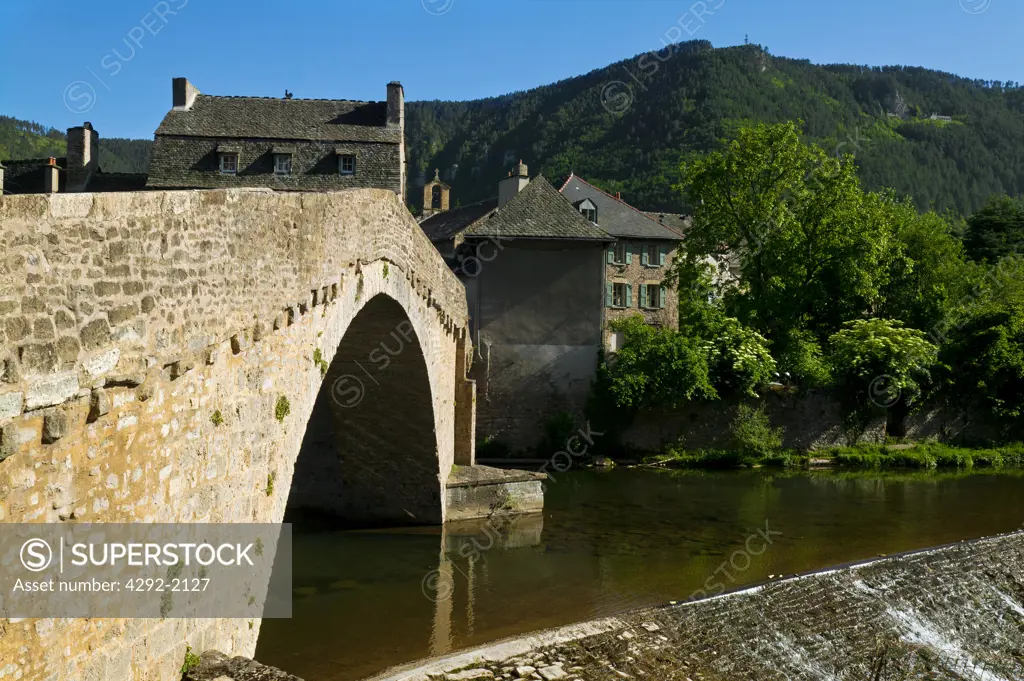 France, Languedoc Roussillon, Lozere, Mende, Bridge Of Notre Dame