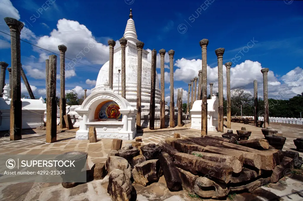 Sri Lanka Anuradhapura Thuparama stupa