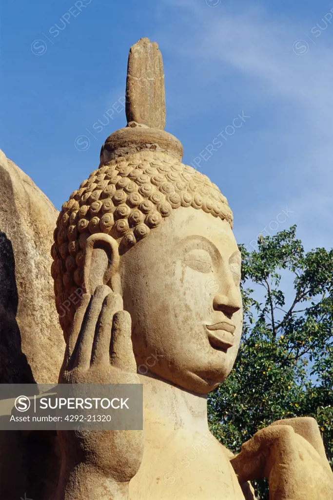 Sri Lanka - Aukana buddha head