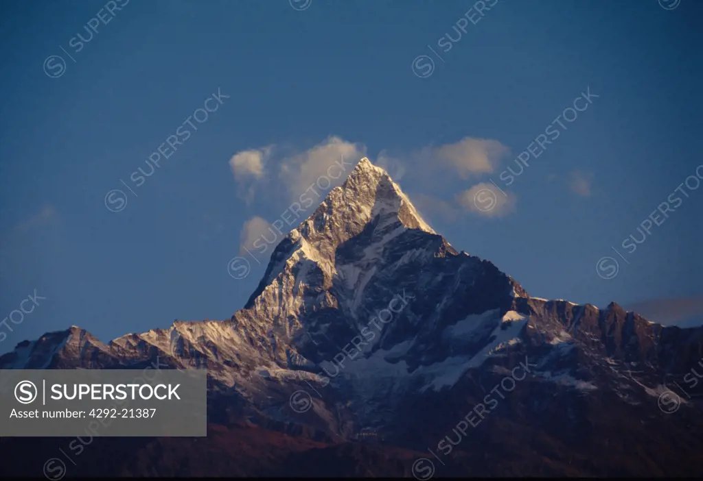 Nepal, Annapurna region. Machapuchare