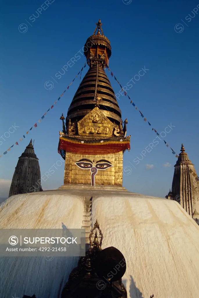 Nepal, Katmandu, Swayambhunath Stupa