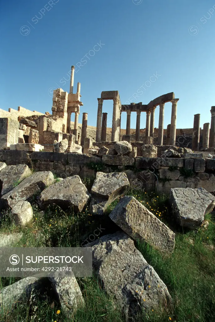 Tunisia, Dougga roman ruins