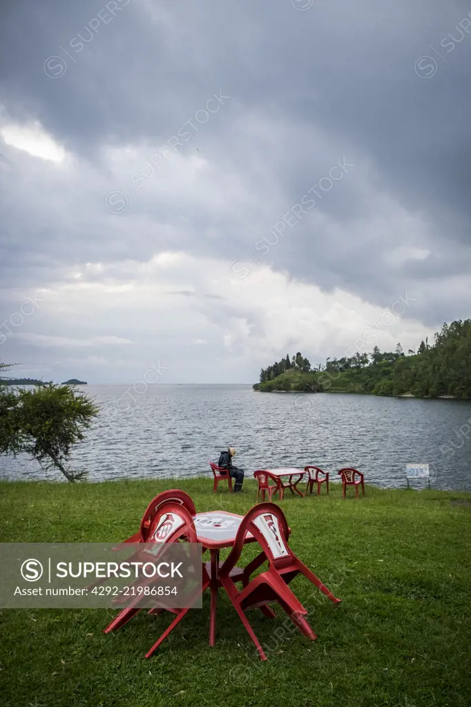 Rwanda, Kibuye, Kivu lake, landscape