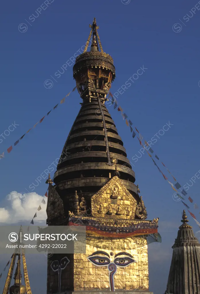 Nepal. Katmandu. Swayambhunath stupa