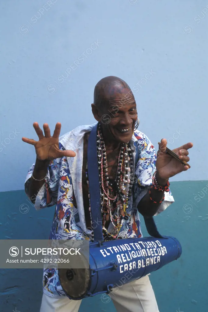 Cuba, Havana, street musician