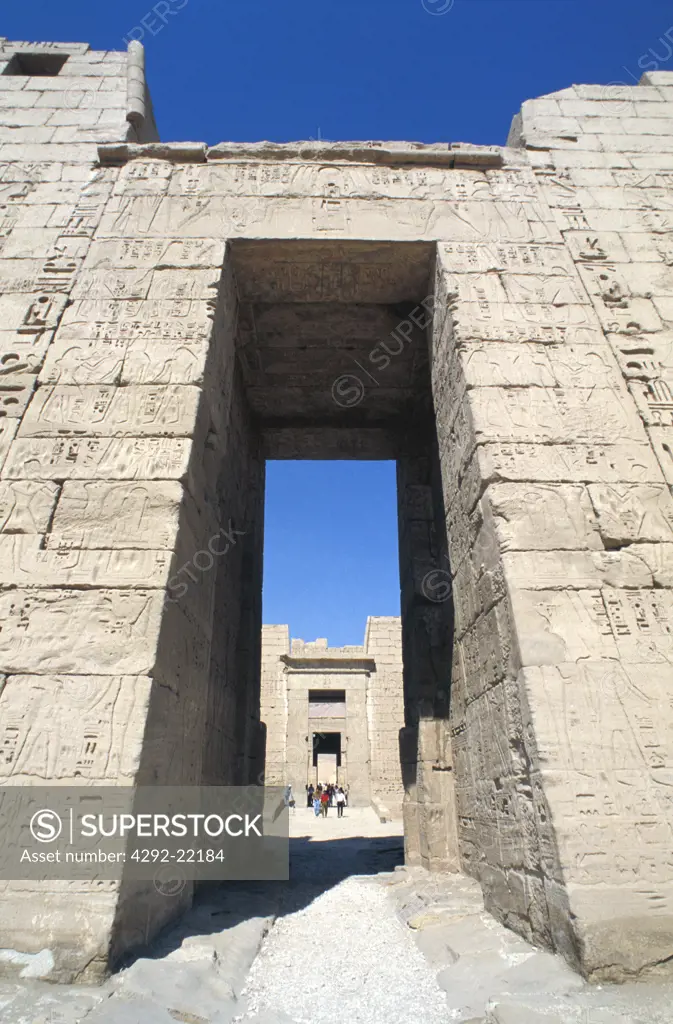 Egypt, Luxor. Medinet Habu,Tomb Of Ramses III