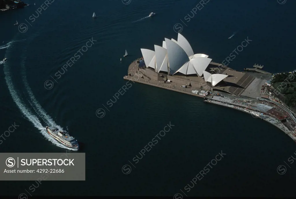 Australia, Sydney. Opera House,aerial view