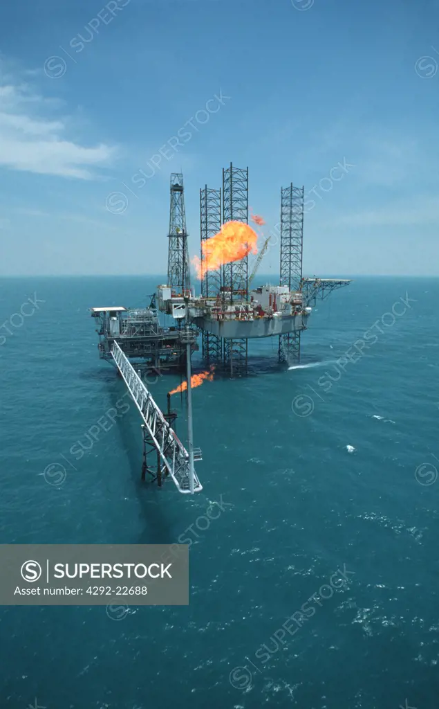 Oil rig offshore