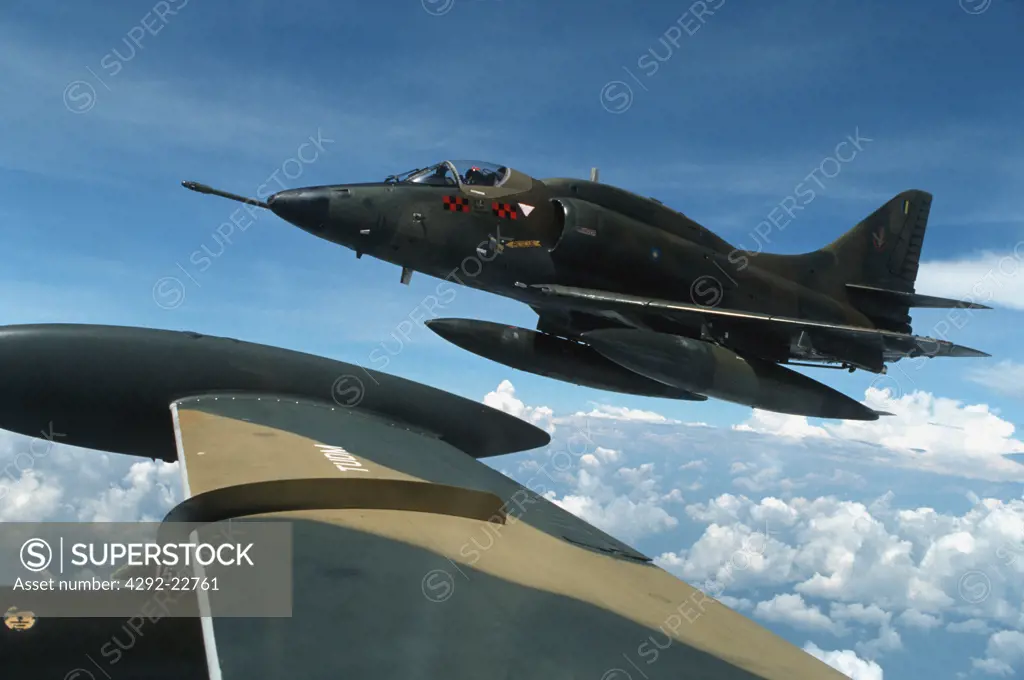 Jet fighter A4 skyhawk