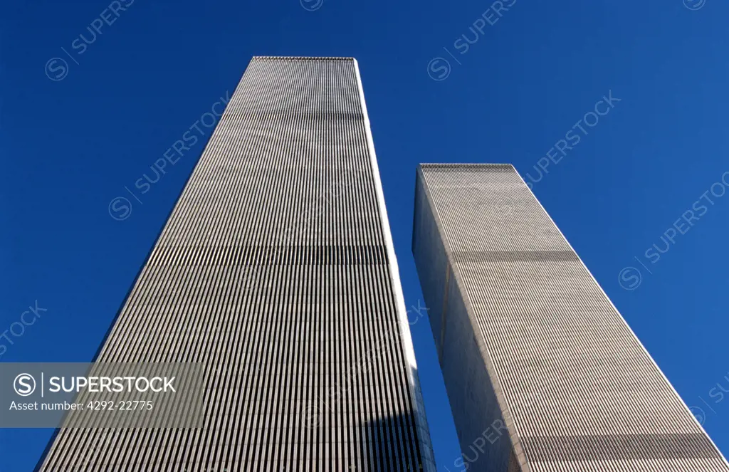 USA,New York City,Twin Towers before 11 september