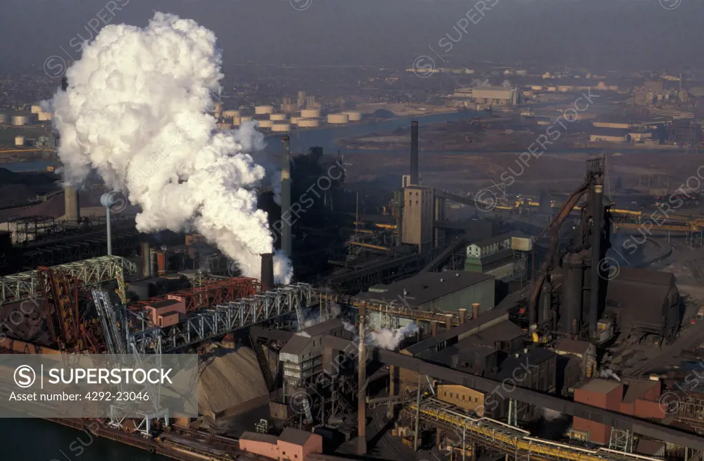 USA Michigan Steel plant in Detroit