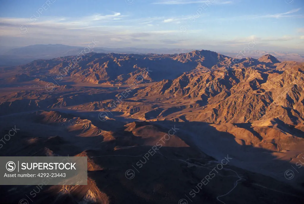 USA California Death Valley, aerial view