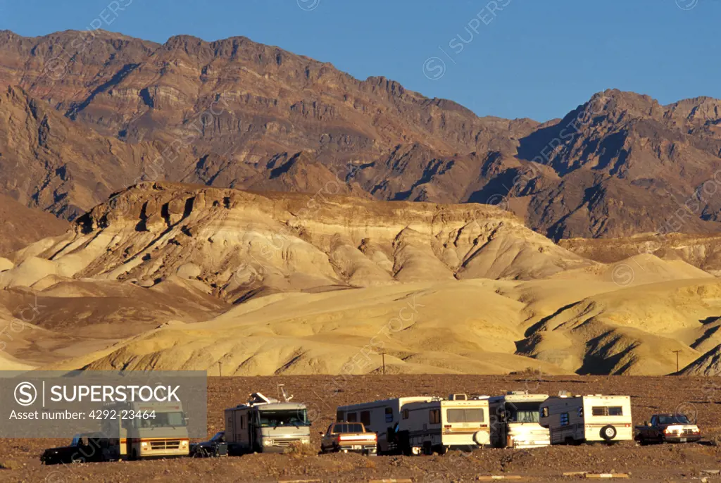 USA, California, Death Valley Nat. Park, camping grounds