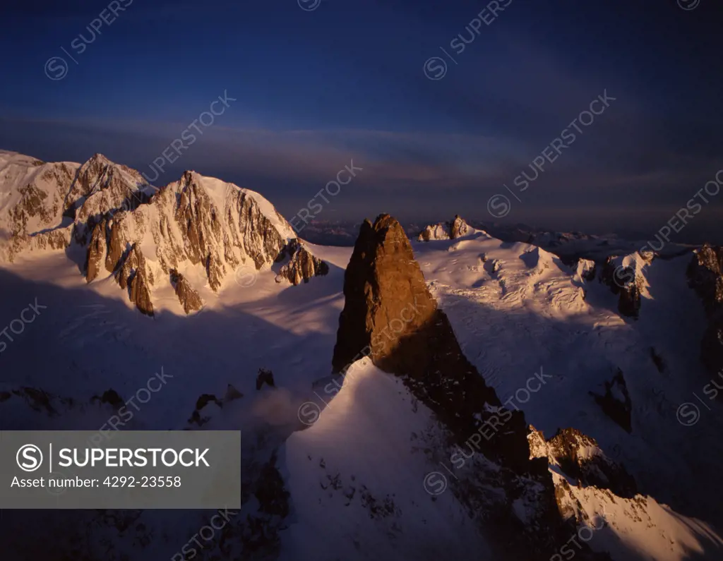 Italy, Aosta Valley,The Alps, Giant's Tooth