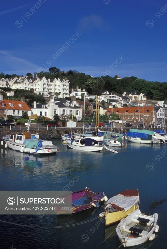 UK, Jersey Channel Islands, Town of St. Aubin. The harbour