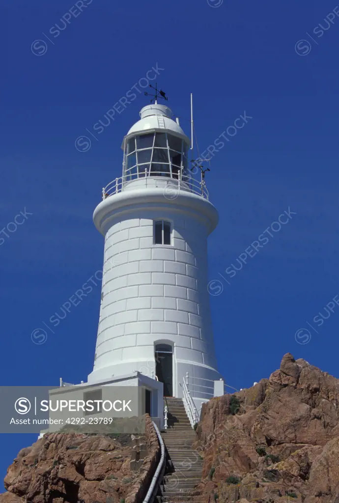 UK, Jersey Channel Islands ,""La Corbiere"" lighthouse