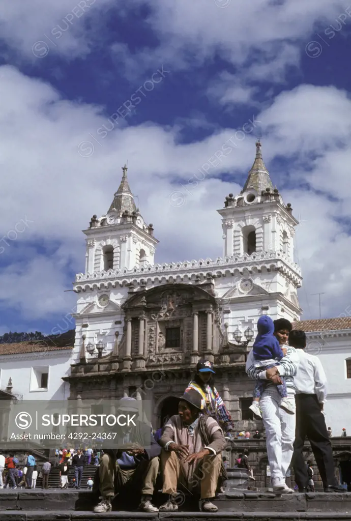 Ecuador, Quito: San Francisco church
