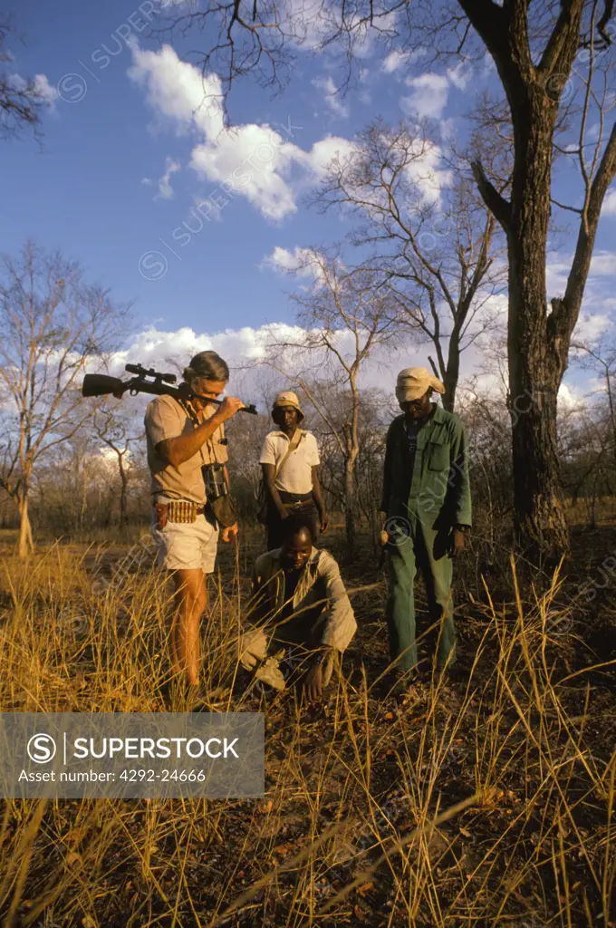 Africa hunting party