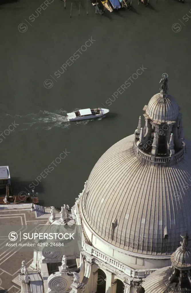 Italy, Veneto, Venice, Santa Maria della Salute aerial view
