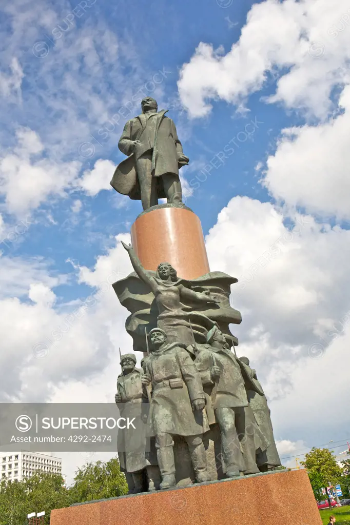 Russia, St. Petersburg, Lenin Memorial in october square