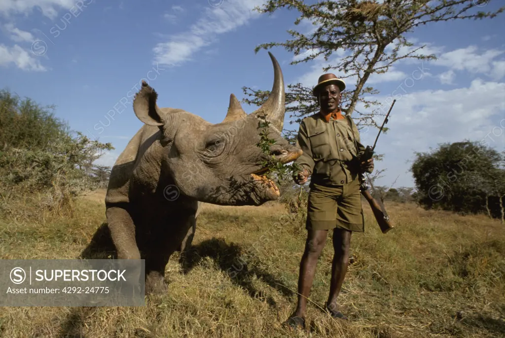 Rhino sactuary. Africa, Kenya, Sweetwater