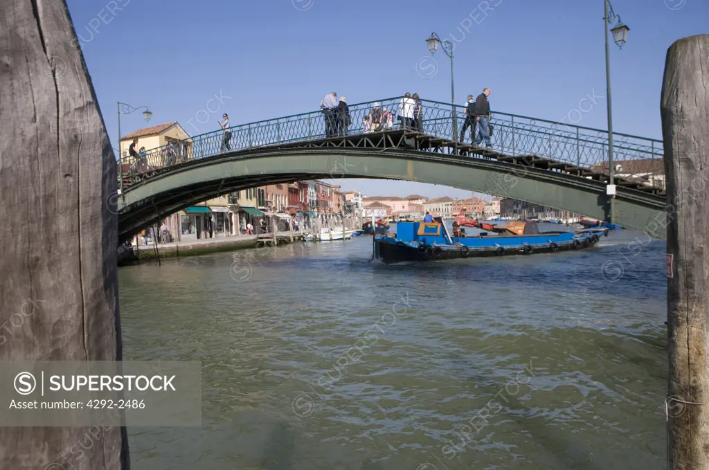 Italy, Veneto, Murano, Ponte Longo Bridge